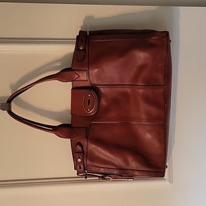 Fossil Leather Tote